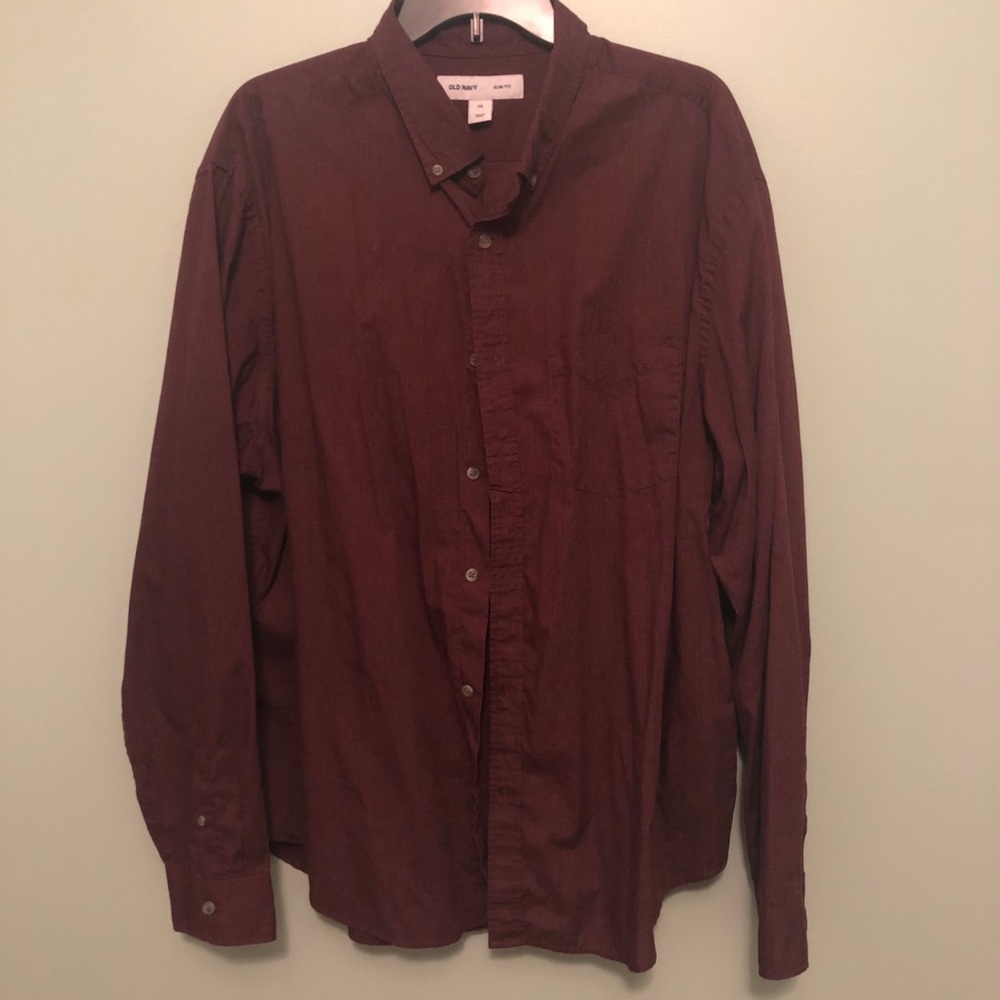 Maroon Men’s Button Down - image 1